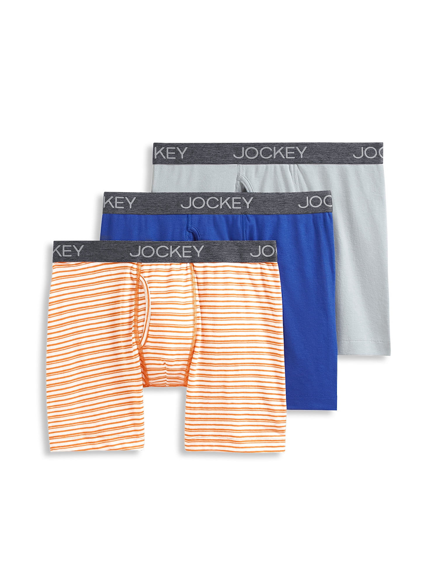 Jockey Men's StayNew® Cotton Blend Boxer Brief - 3 Pack