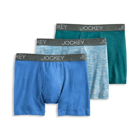 Jockey Men's StayNew® Cotton Blend Boxer Brief - 3 Pack