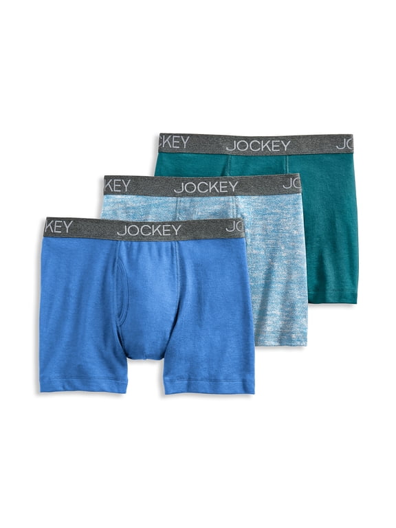 Men's StayNew® Cotton Blend Boxer Brief - 3 Pack