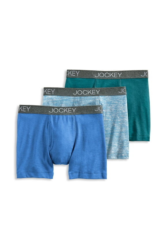 Men's StayNew® Cotton Blend Boxer Brief - 3 Pack