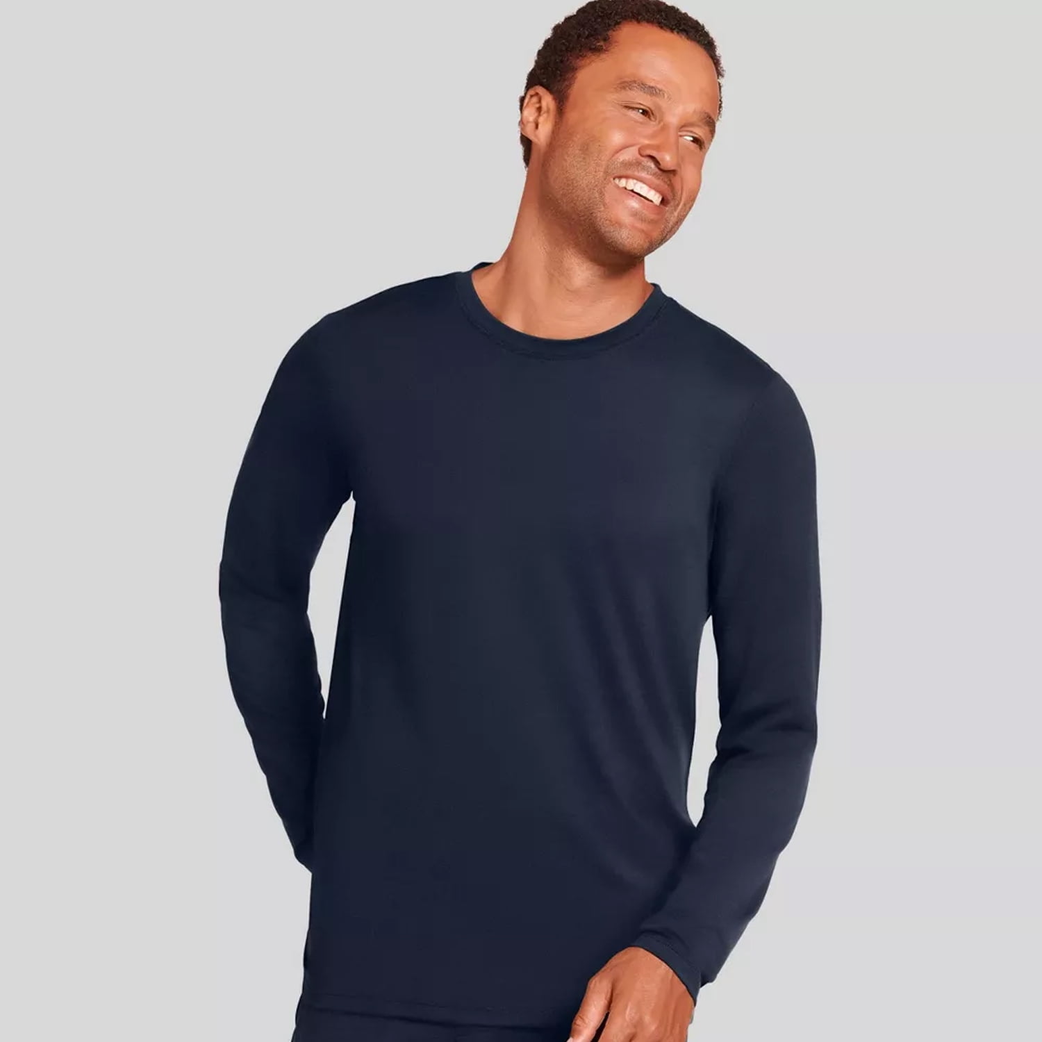 Jockey Generation Men's Ultra Soft Long Sleeve TShirt, Navy Blue, M