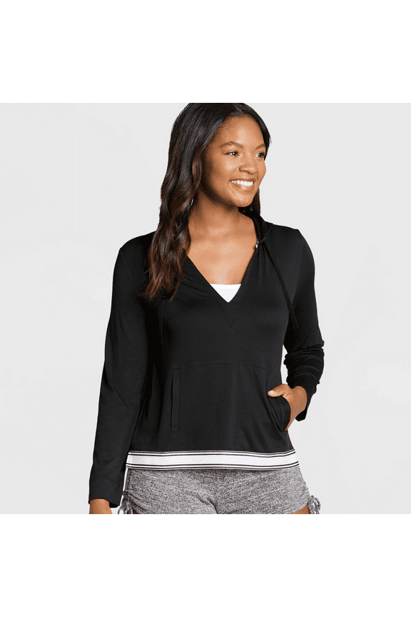 Generation Women's Retro Vibes Hooded Sleep Sweatshirt - Black, Medium