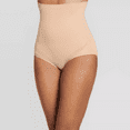 thumbnail image 1 of Jockey Generation Women's Slimming High-Waist Briefs - Beige, Large, 1 of 2