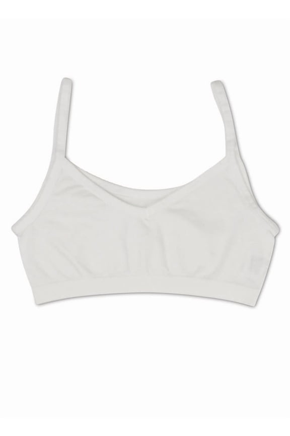 Girl's Bras Girls Two Way Performance Crop Top, White, S
