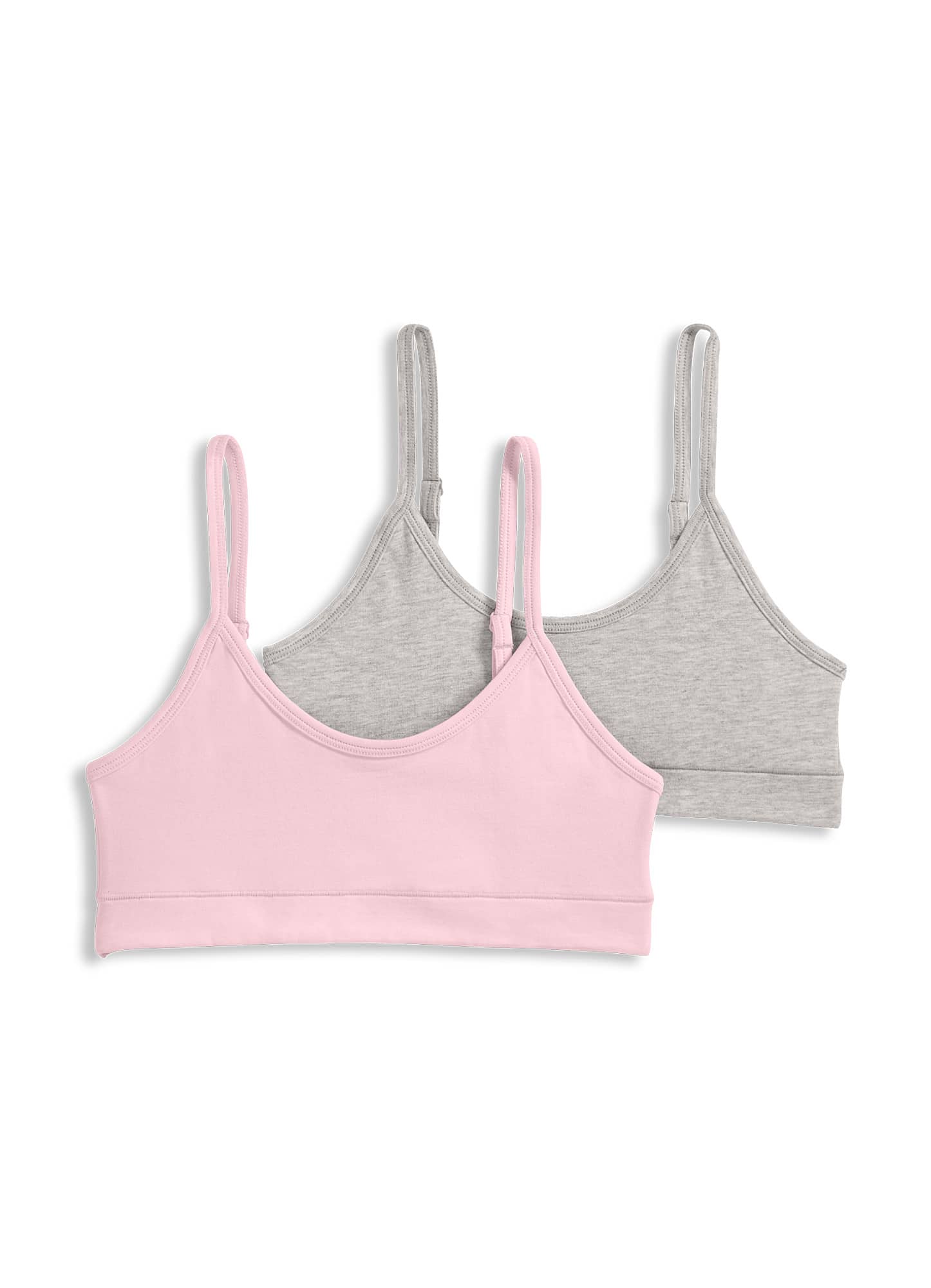 Jockey Girls' Cotton Stretch Bralette 2 Pack