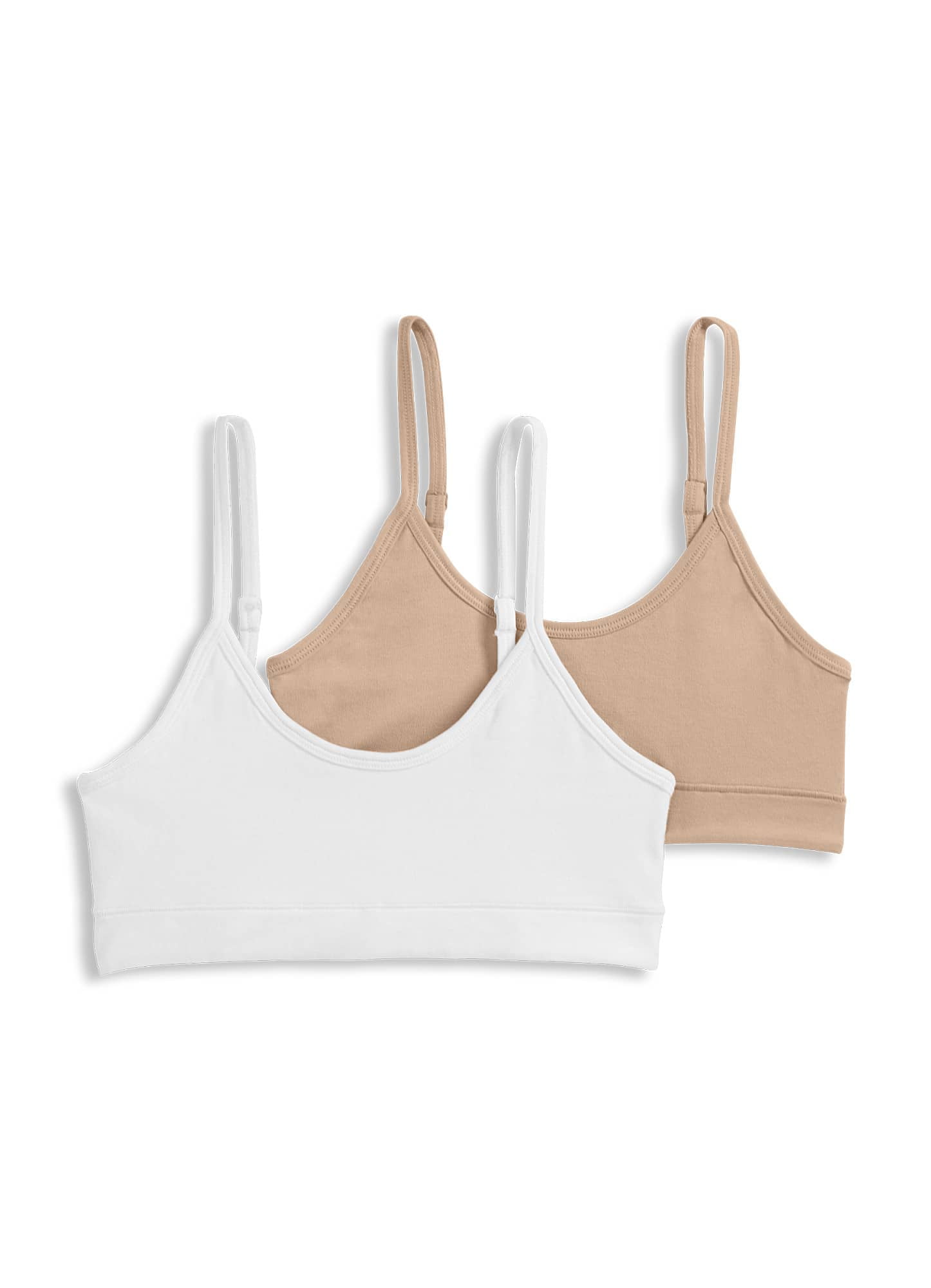 Jockey Girls' Cotton Stretch Bralette 2 Pack