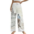 thumbnail image 1 of Jockey on Horse Watercolor Kentucky Derby Louisville KY Southern Pajama Pants Loose Pajamas Female Breathable Home Trousers Leisure Sleeping Pants Large Size, 1 of 6