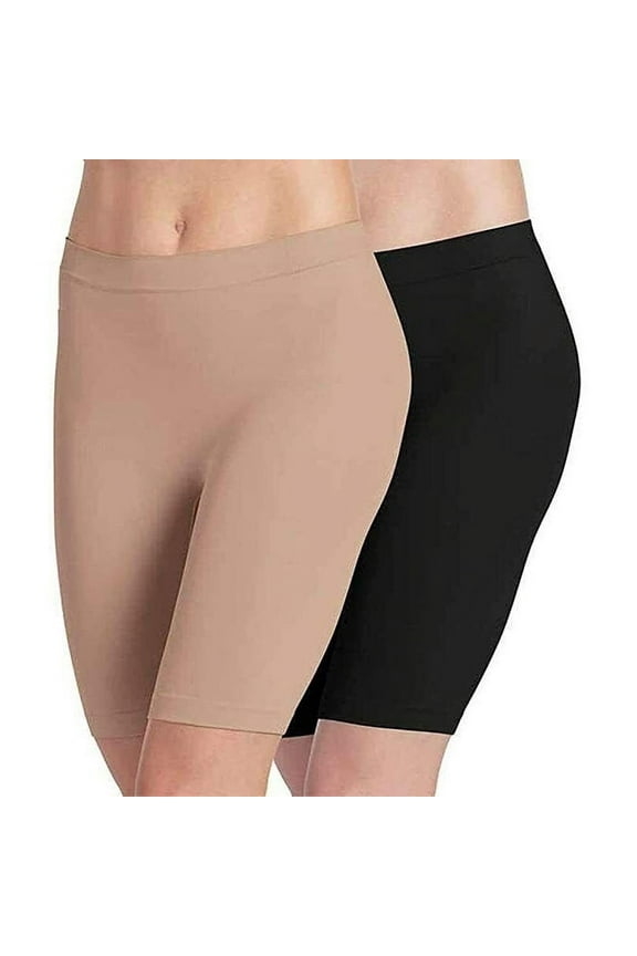 Ladies' 2 Pack Skimmies Slip Short, Black, Nude, S New with box/tags
