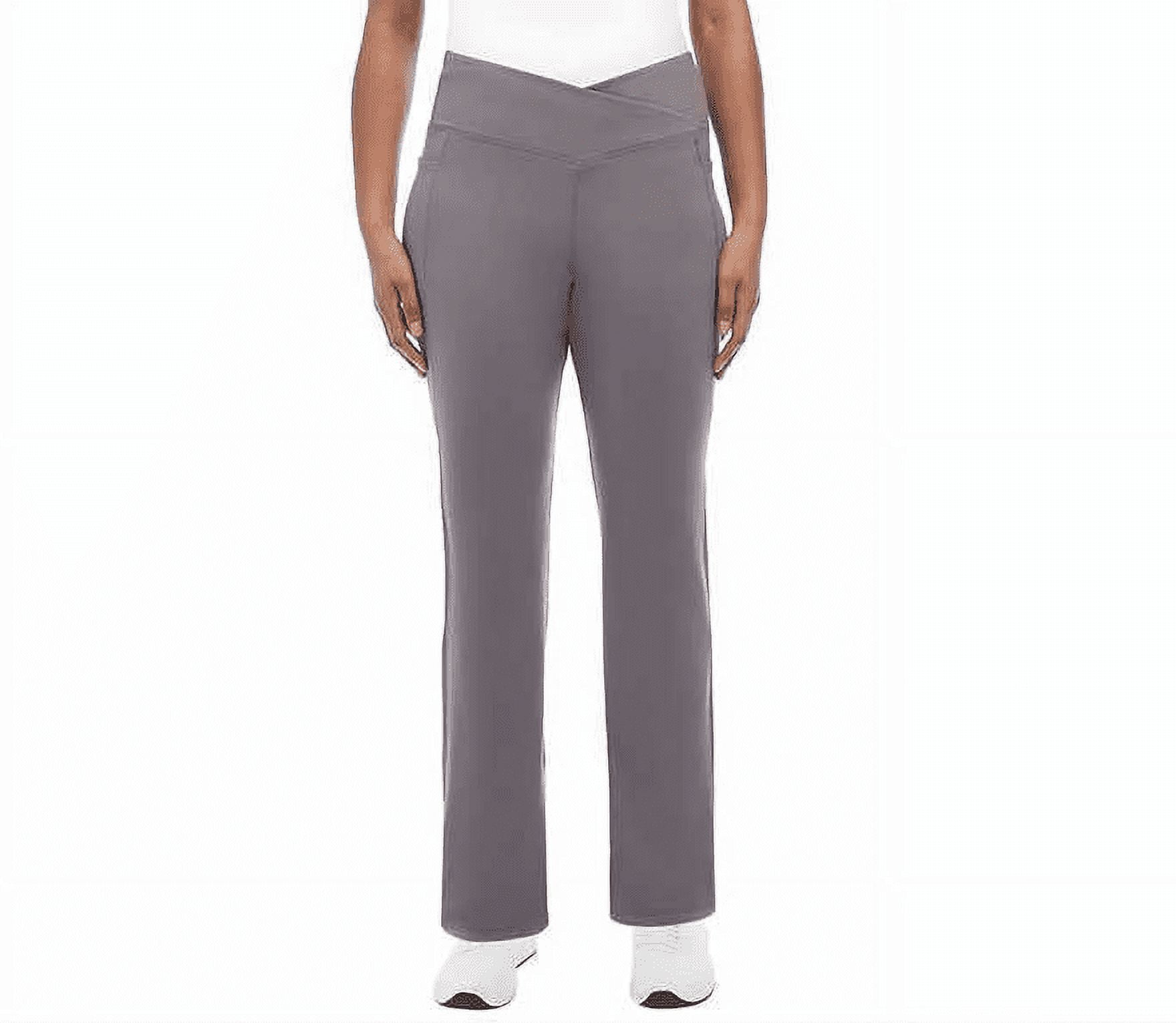 Jockey Ladies Cross Waist Yoga Pant Dark Gray L