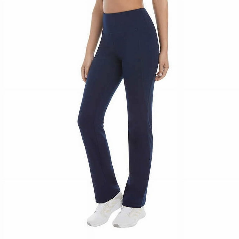 Jockey Ladies' Size Medium, High-Rise Yoga Pant, True Navy Blue