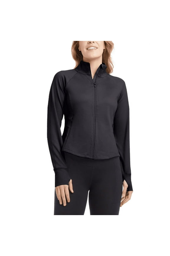 Ladies' Yoga Jacket, Black, XL