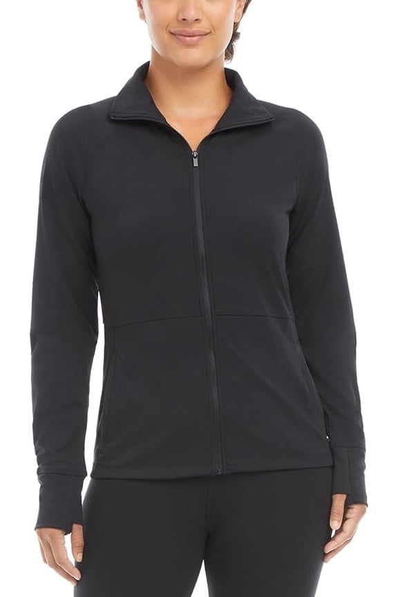 Ladies Yoga Jacket Black XXXL