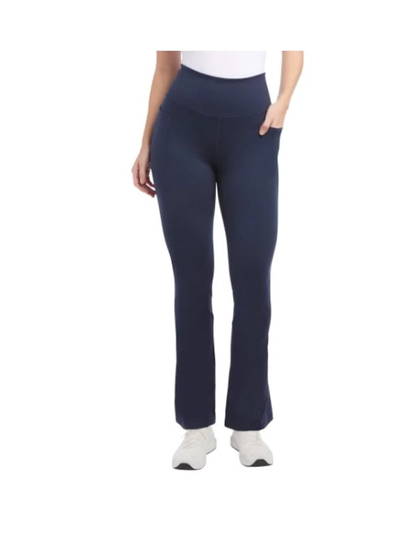 Ladies' Yoga Pant Studio Flare, Navy, Large