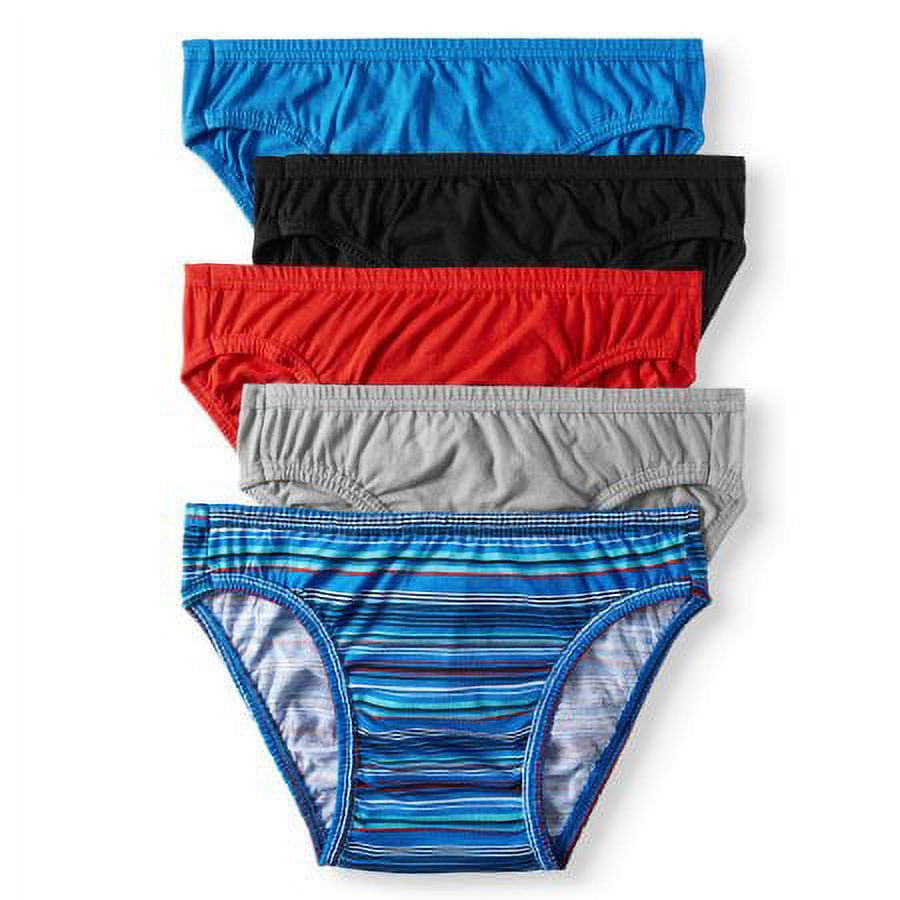 Jockey Life 5-Pack Men's 24/7 Comfort 100% Cotton Bikinis - Assorted Colors  (M) at  Men's Clothing store