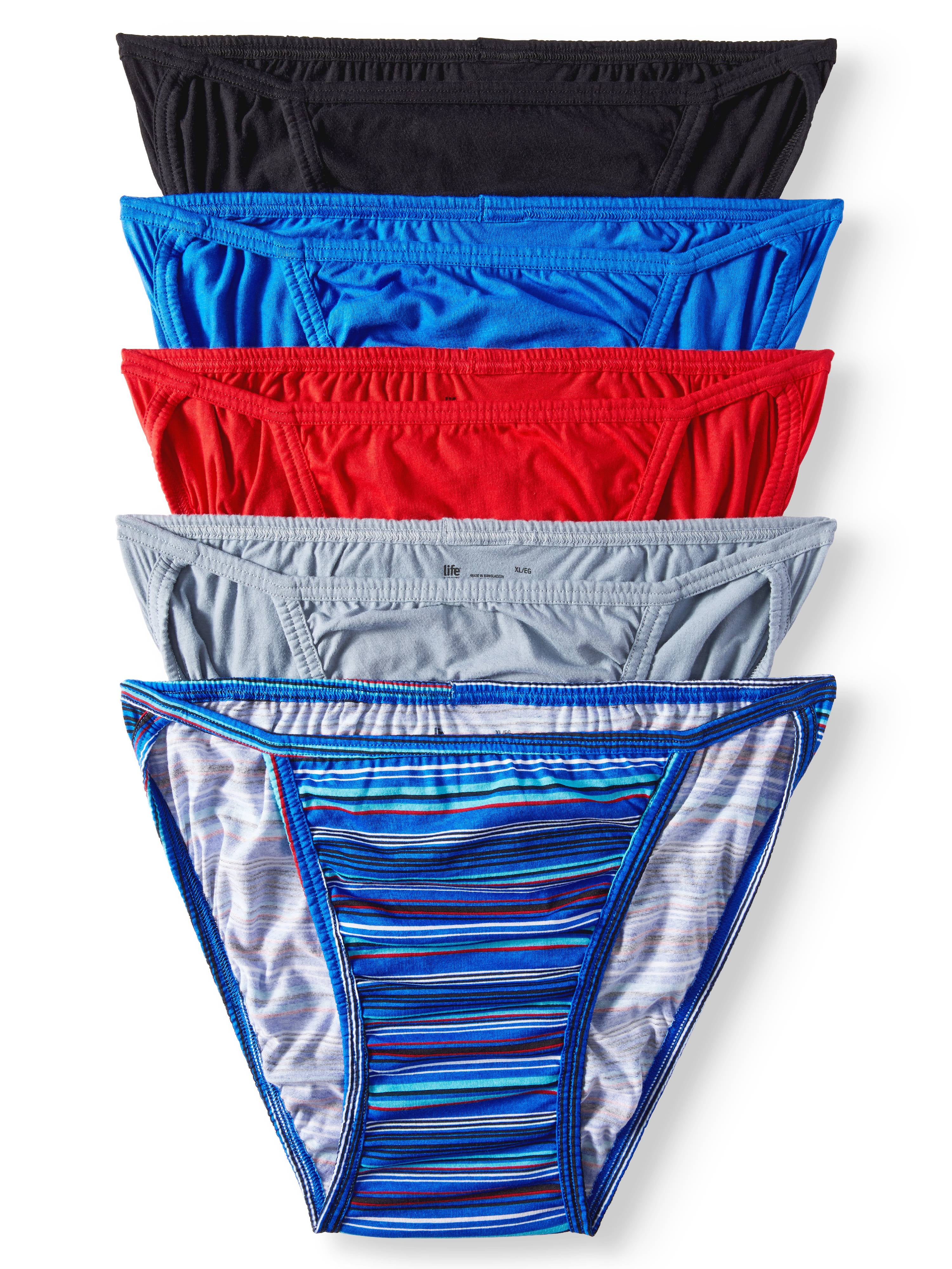 Jockey Life Men's 24/7 Comfort Cotton String Bikini, 5 pack