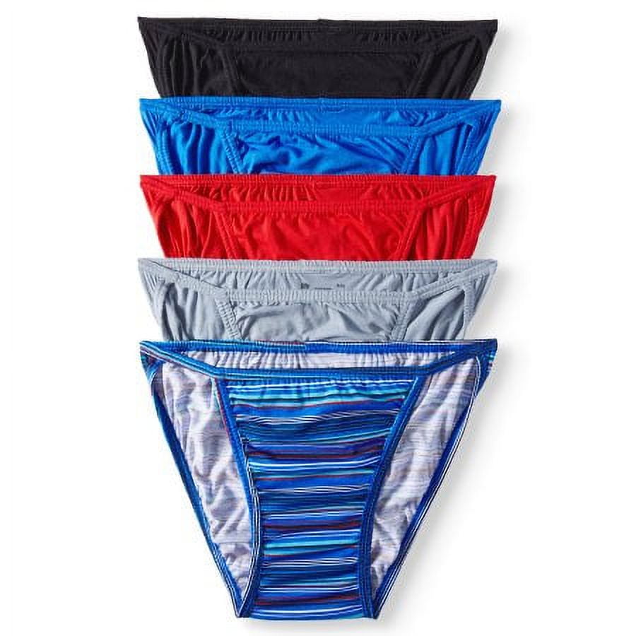 Jockey Life Men's 5-Pack 24/7 Comfort Staycool String Bikinis - Assorted  Solids/Colors (L) : : Clothing, Shoes & Accessories