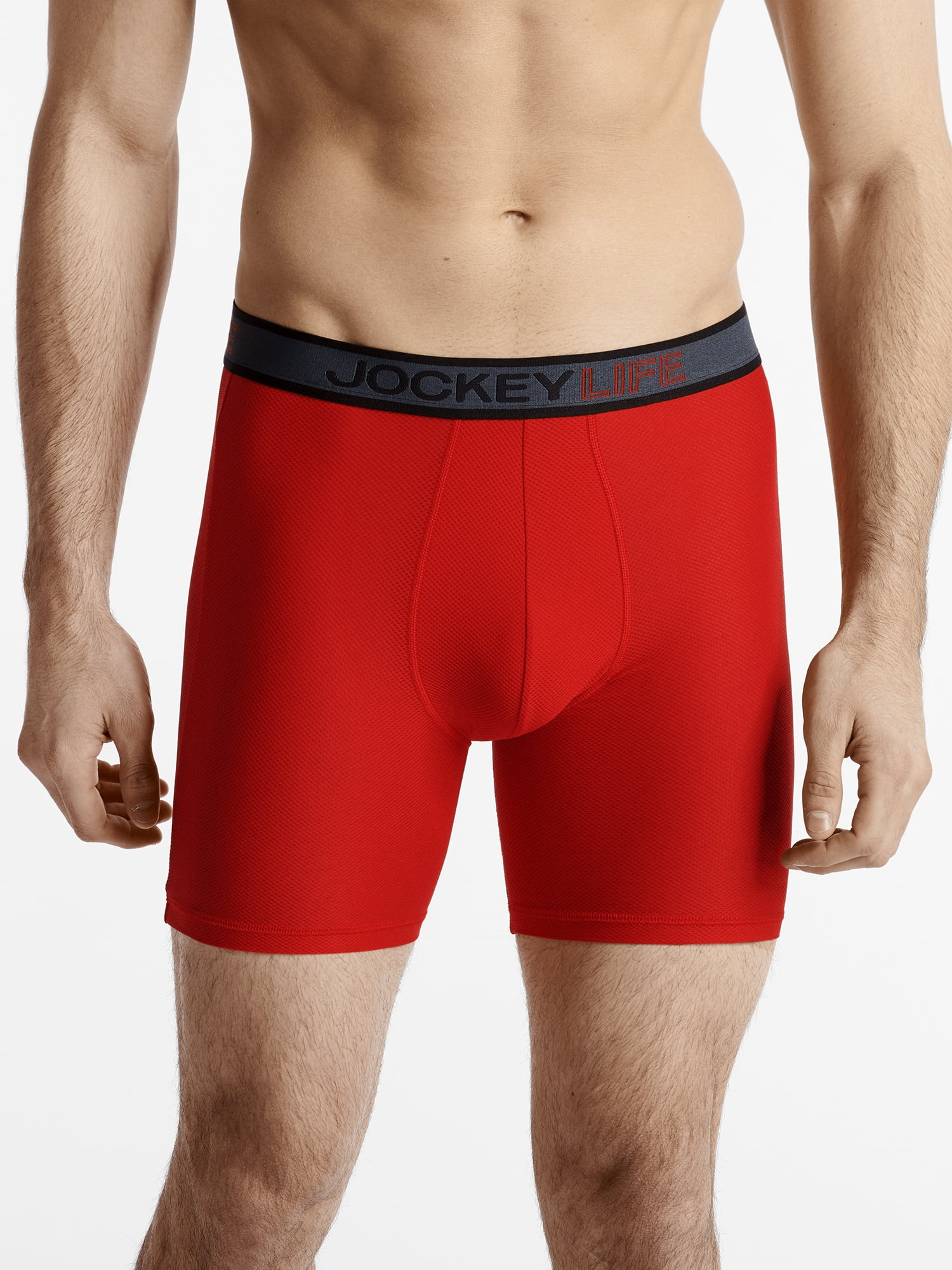 Jockey Life Men's Breathe Micro Mesh Long-Leg Boxer Brief