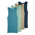 thumbnail image 1 of Jockey Men's 100% Cotton A-Shirt Tank - 4 Pack, 1 of 6