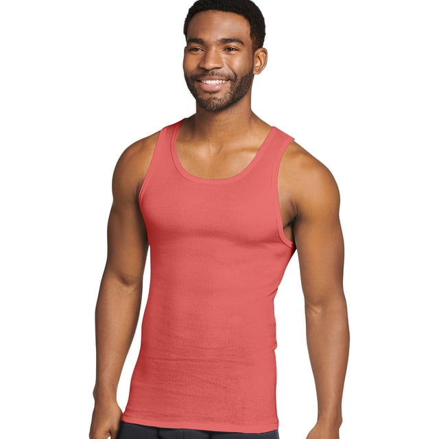 Jockey Men's 100% Cotton Big Man A-Shirt Tank - 3 Pack
