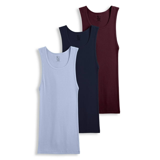 Jockey Men's 100 Cotton Tall Man AShirt Tank 3 Pack