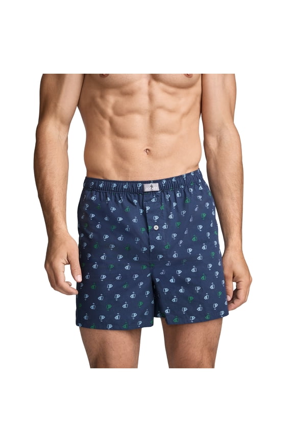 Men's 100% Cotton Woven 5" Boxer