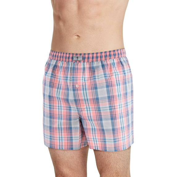 Jockey Men's 100% Cotton Woven 5" Boxer
