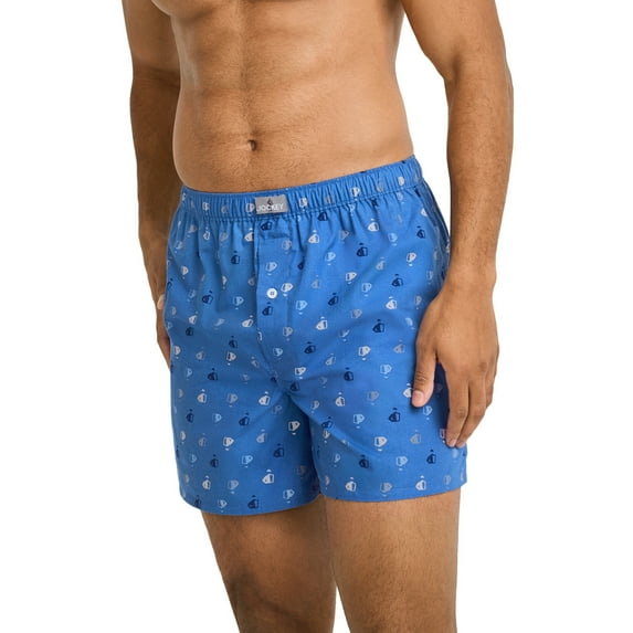 Jockey Men's 100% Cotton Woven 5" Boxer