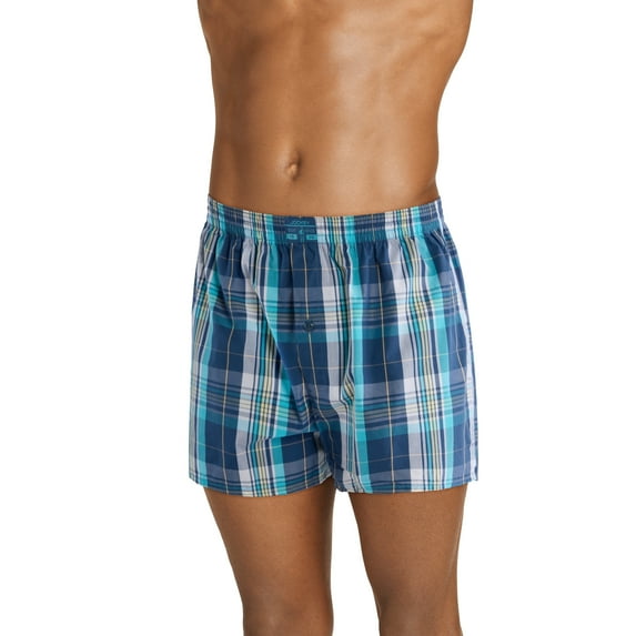 Jockey Men's 100% Cotton Woven Surfer 5" Boxer