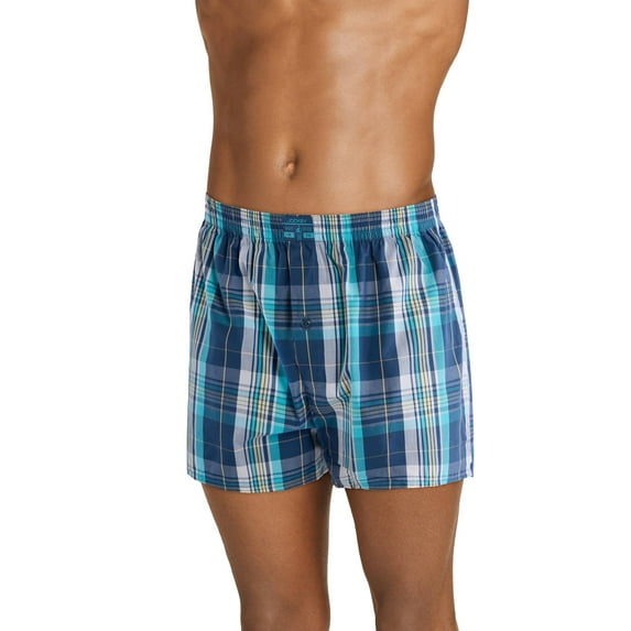 Jockey Men's 100% Cotton Woven Surfer 5" Boxer