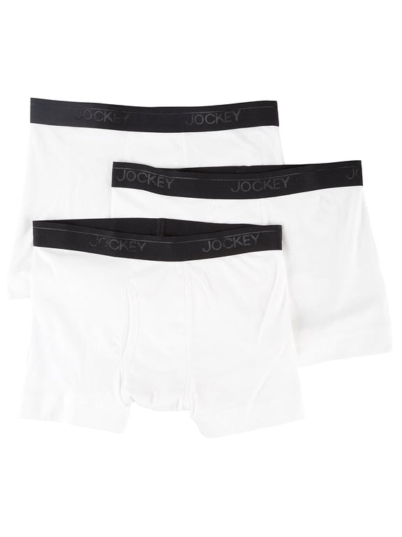 Men's 3-pk. Staycool Trunks, White, XL