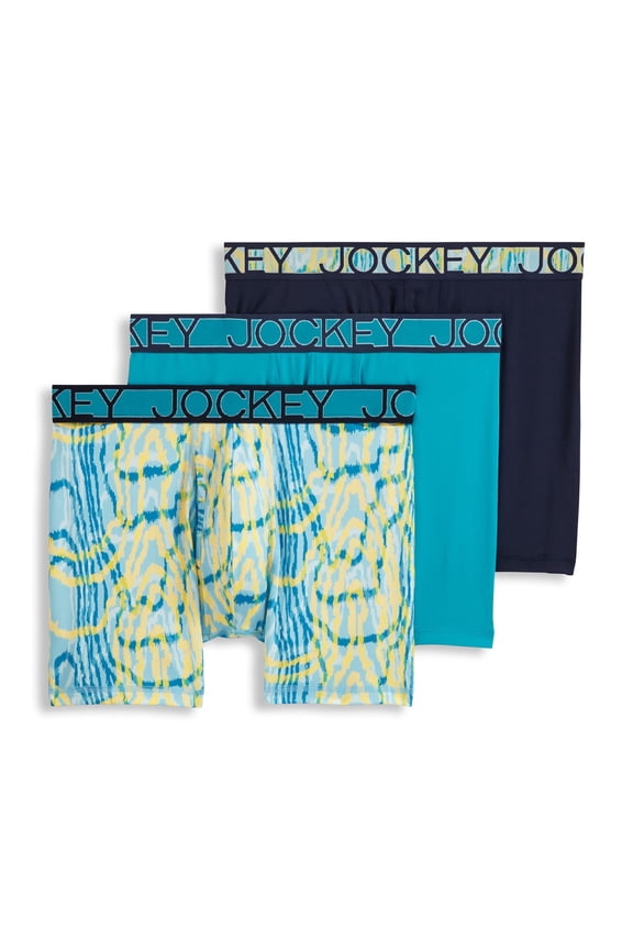 Men's Active Microfiber 5" Boxer Brief - 3 Pack