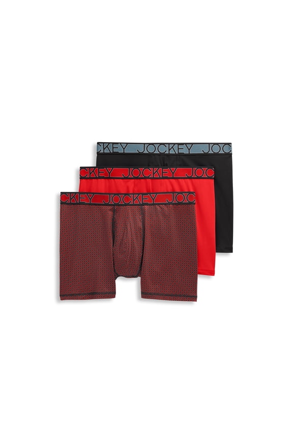 Men's Active Microfiber 5" Boxer Brief - 3 Pack