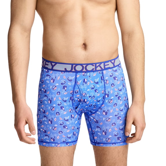 Jockey Men's Active Microfiber 5" Boxer Brief
