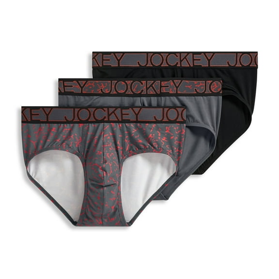 Jockey Men's Active Microfiber Brief - 3 Pack