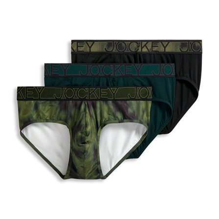 Jockey Men's Active Microfiber Brief - 3 Pack