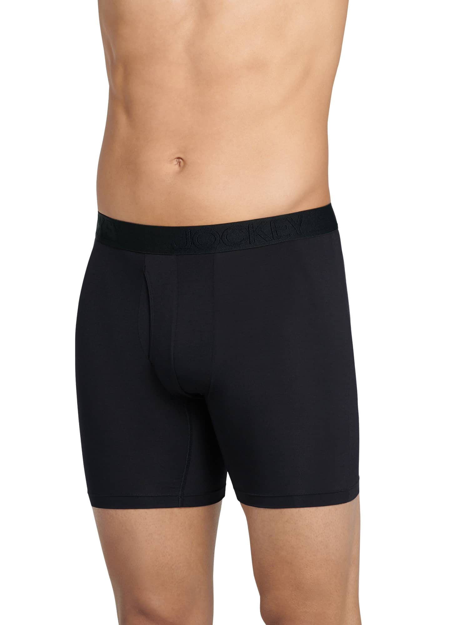 Jockey Men's Underwear Active Ultra Soft Modal 6 Boxer Brief, Black, XL at   Men's Clothing store