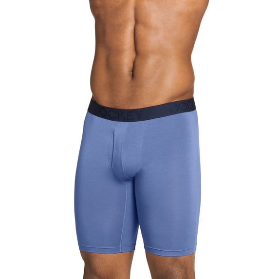 Jockey Men's Active Ultra Soft Modal 9" Long Leg Boxer Brief -