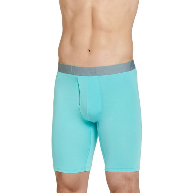 Jockey Men's Active Ultra Soft Modal 9" Long Leg Boxer Brief