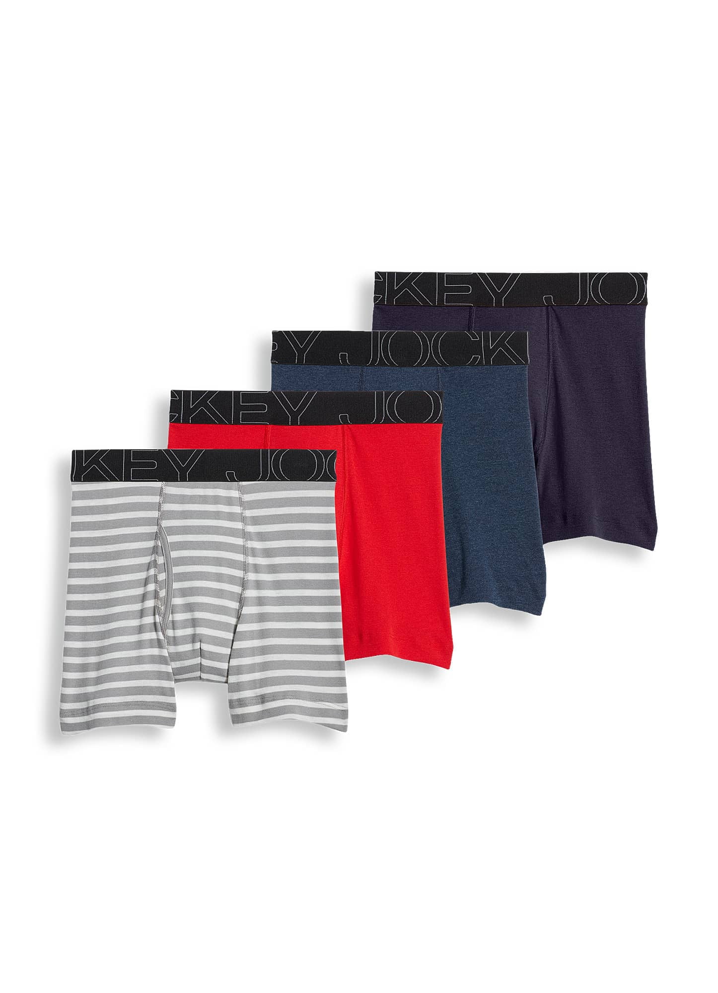 Jockey Men's ActiveBlend 5 Boxer Brief - 4 Pack 