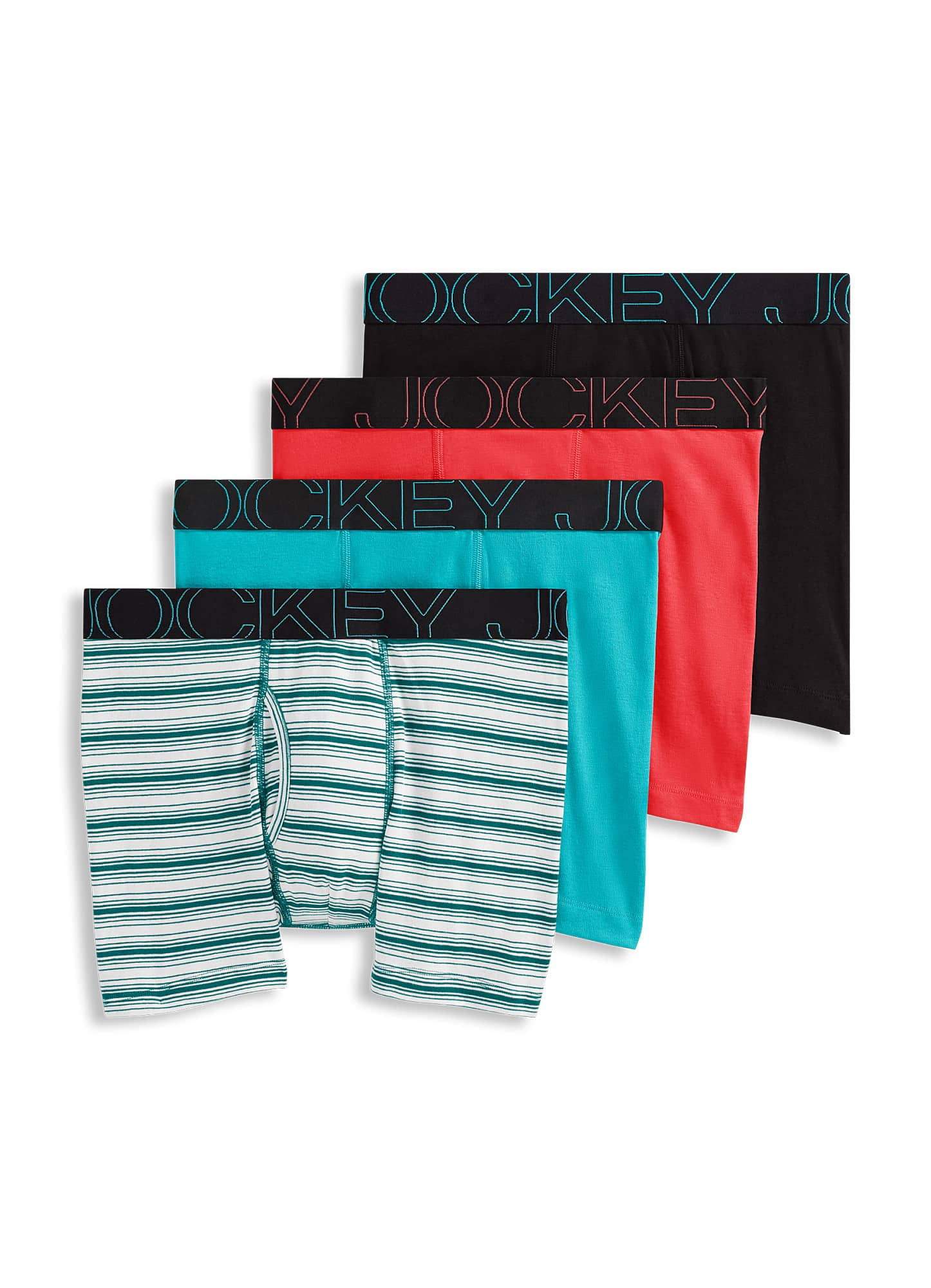 Jockey Men's ActiveBlend 5" Boxer Brief 4 Pack