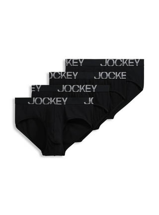 Men Performance Microfiber Boxer Briefs Underpants, Jockey Generation,  Black 