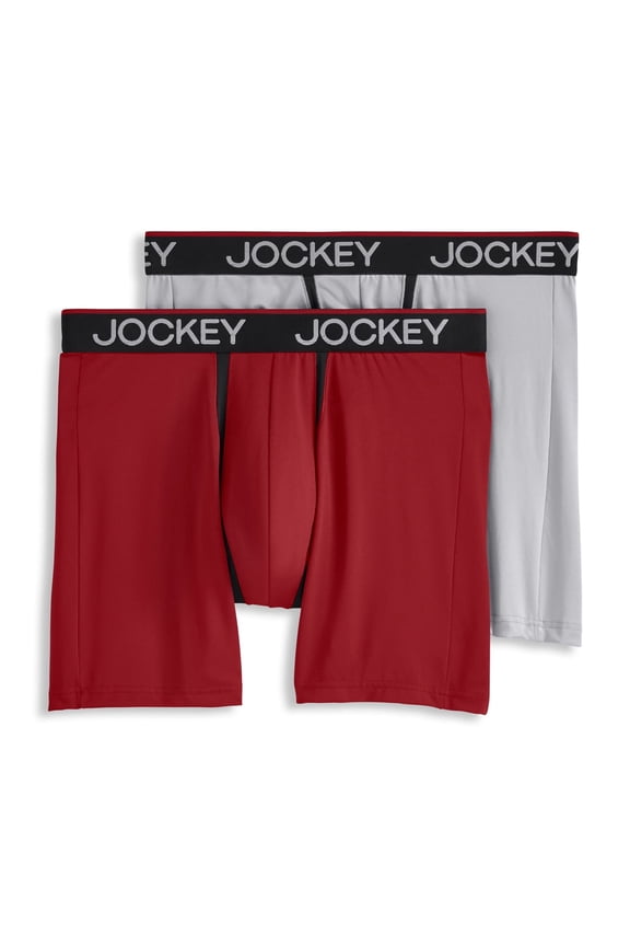 Men's Big Man Chafe Proof Pouch Microfiber 6" Boxer Brief - 2 Pack