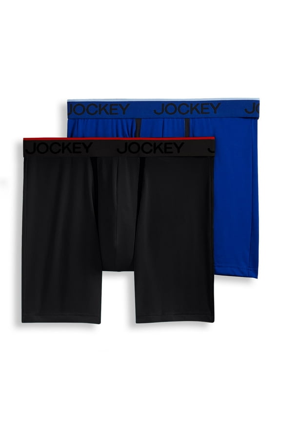 Men's Big Man Chafe Proof Pouch Microfiber 6" Boxer Brief - 2 Pack