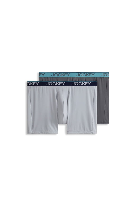 Men's Big Man Chafe Proof Pouch Microfiber 6" Boxer Brief - 2 Pack