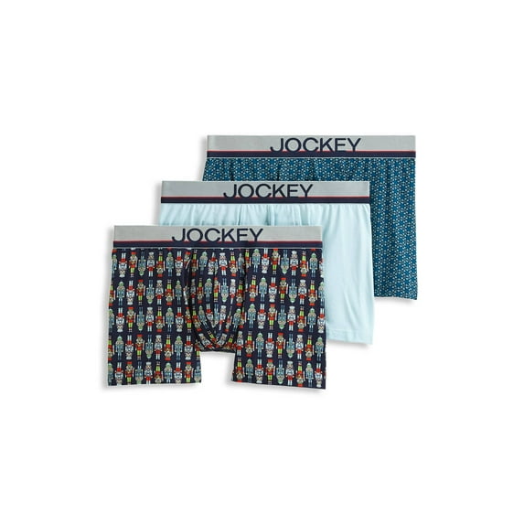 Jockey Men's Casual Cotton Stretch 3" Trunk - 3 Pack
