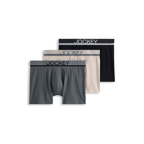 Jockey Men's True Style 4" Trunk - 3 Pack