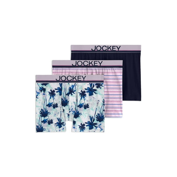 Jockey Men's Casual Cotton Stretch 4" Trunk - 3 Pack