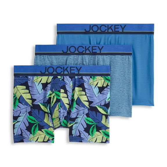 Jockey Men's True Style 4" Trunk - 3 Pack