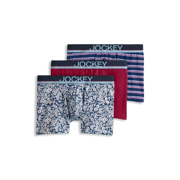 Jockey Men's True Style 4" Trunk - 3 Pack