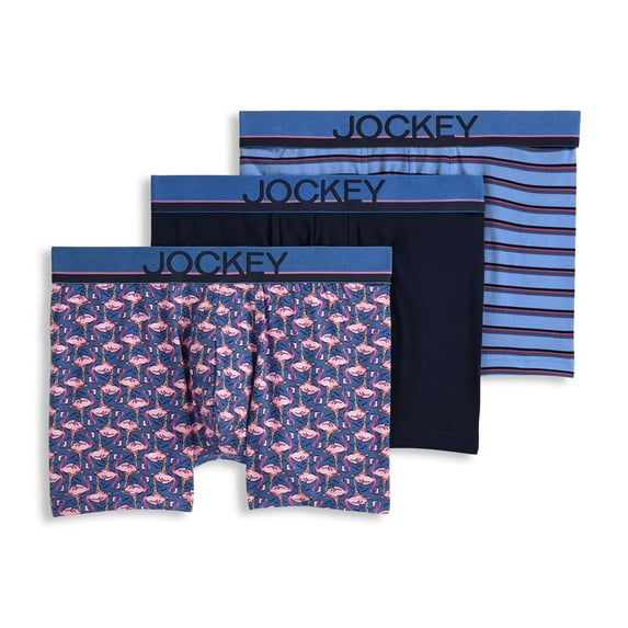 Jockey Men's True Style 4" Trunk - 3 Pack